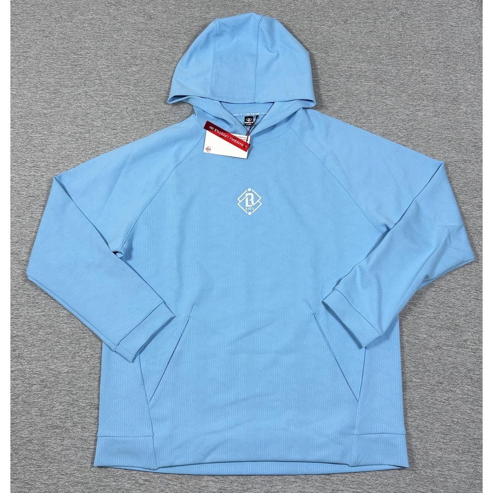 Baseball Lifestyle 101 Hoodie Mens XL Blue Diamond Tech Jacquard BL101 NEW